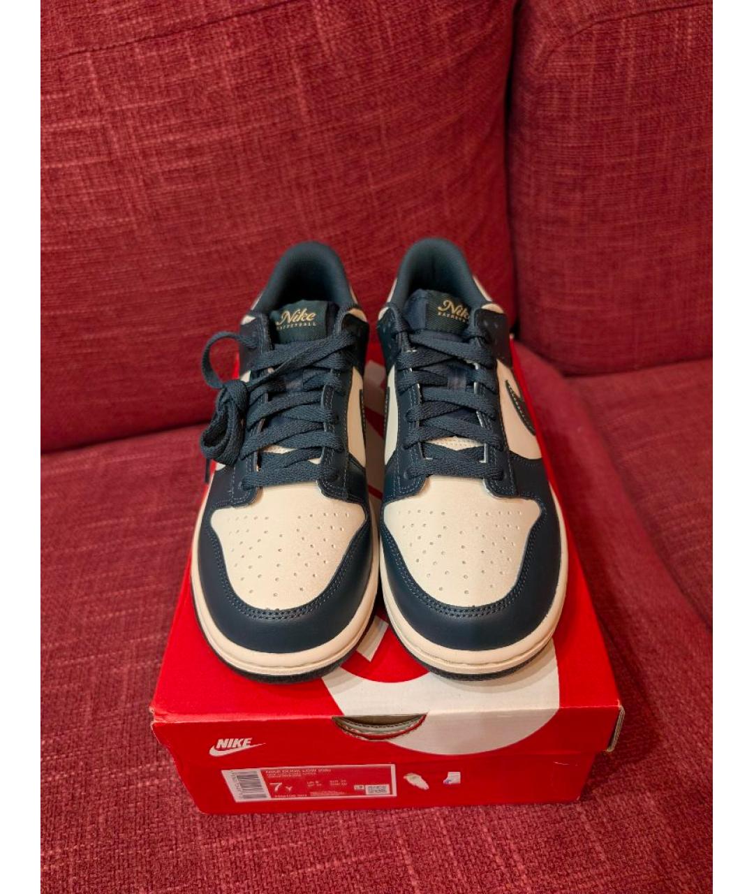 NIKE Зеленые кожаные кроссовки, фото 2