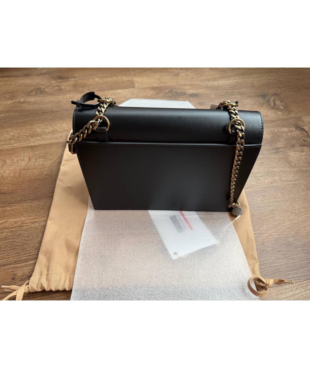 CHRISTIAN LOUBOUTIN Черная кожаная сумка с короткими ручками, фото 5