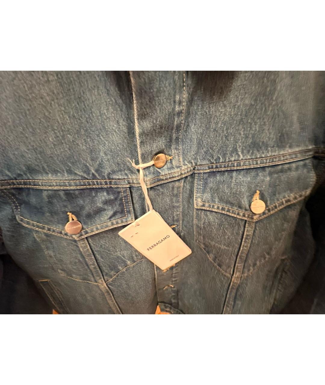FERRAGAMO Деним куртка, фото 4