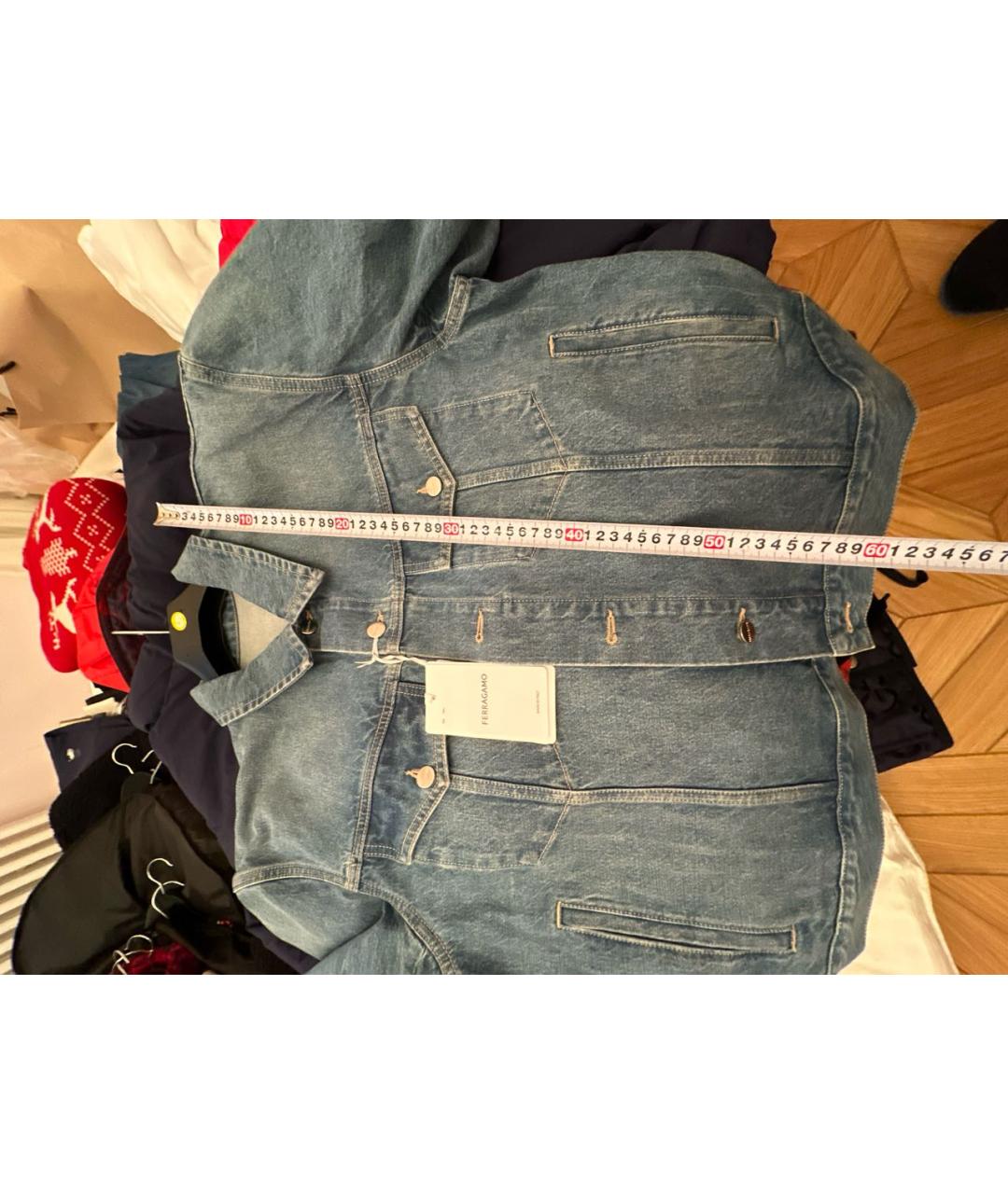 FERRAGAMO Деним куртка, фото 6