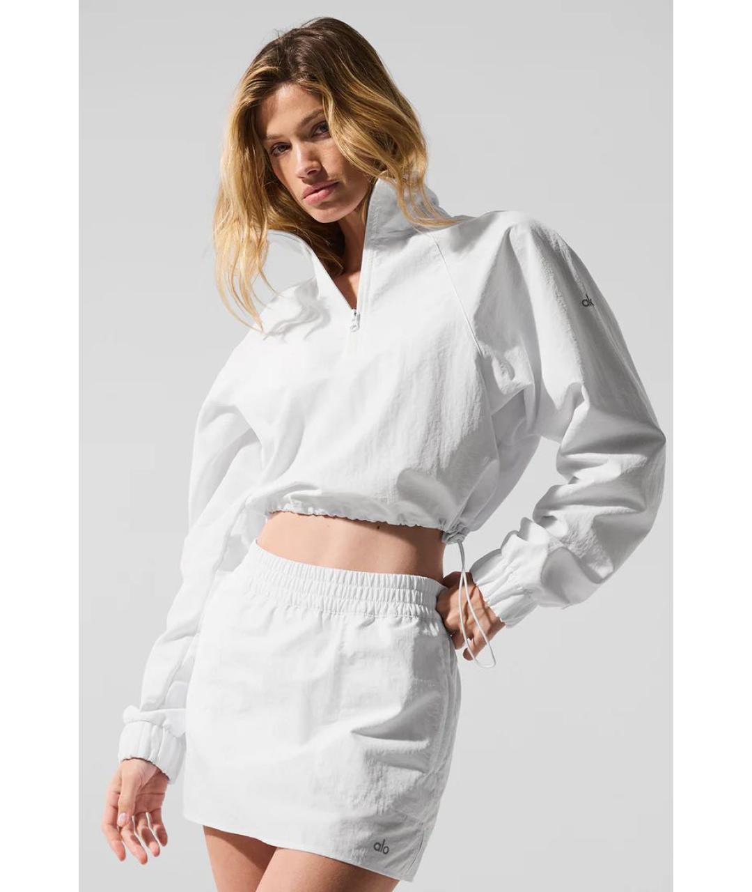 ALO YOGA Белая спортивная куртка, фото 4