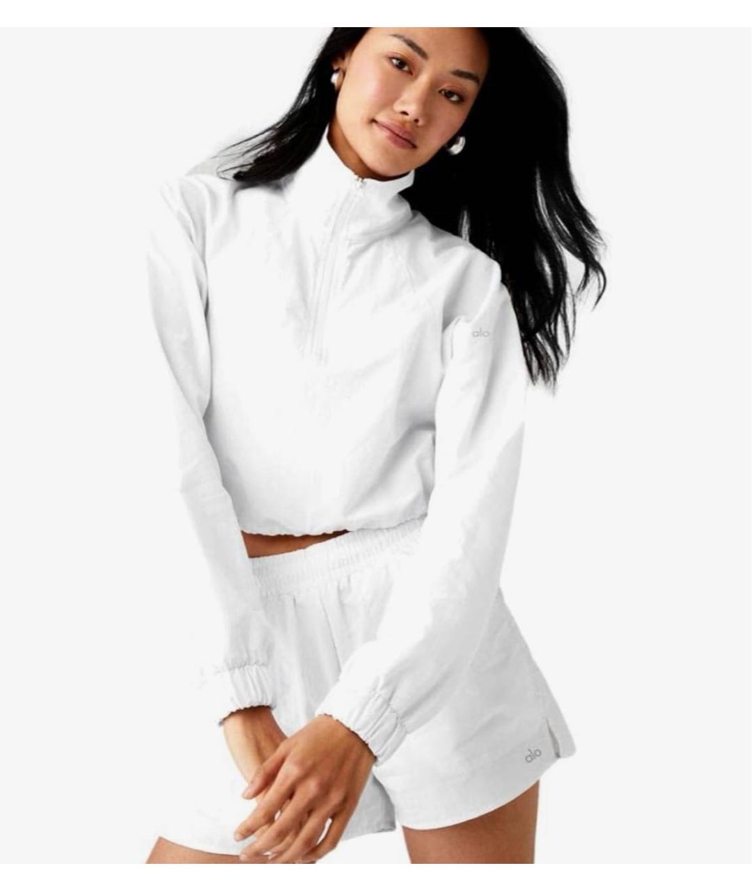 ALO YOGA Белая спортивная куртка, фото 5