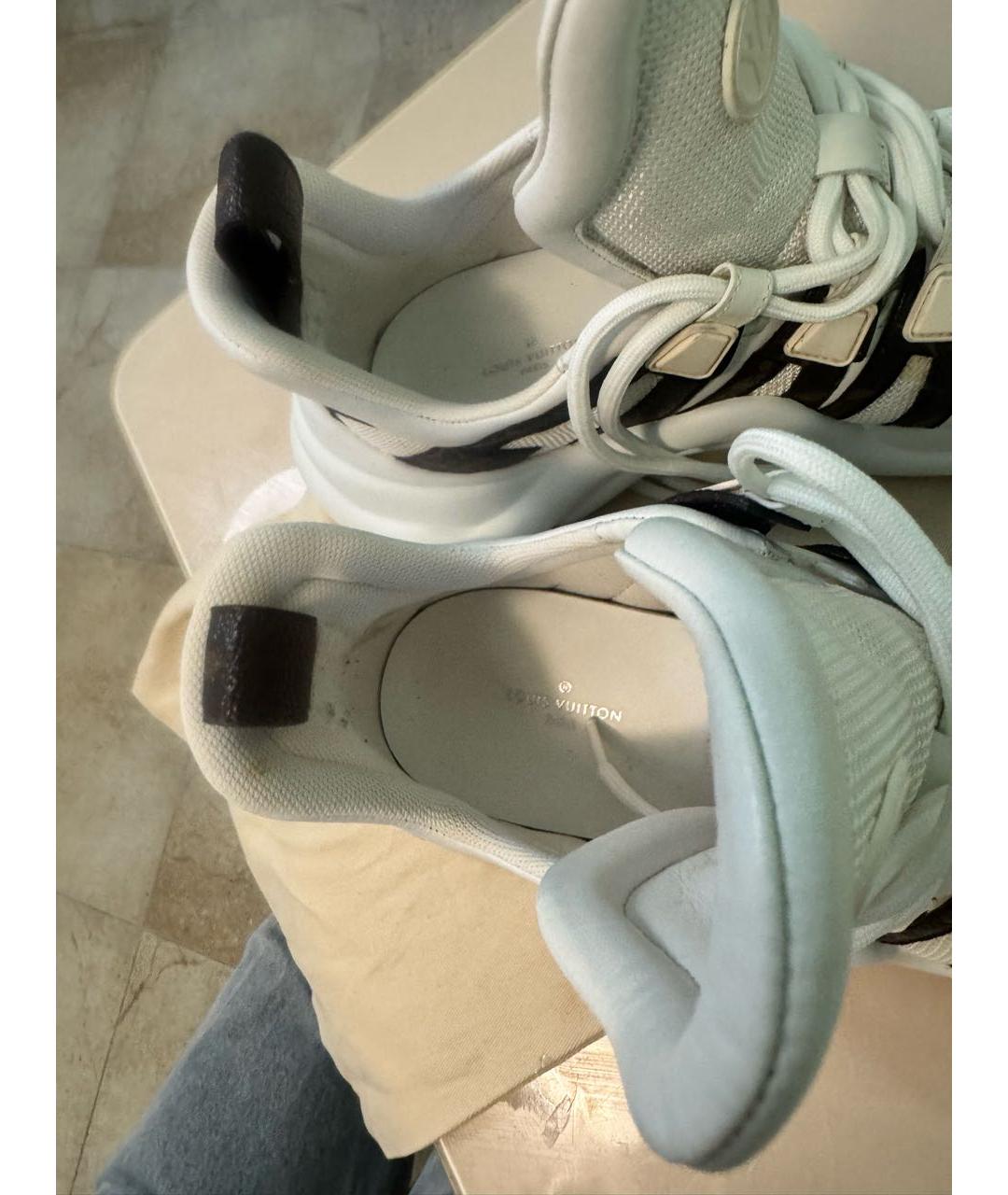 LOUIS VUITTON Белые кроссовки, фото 7