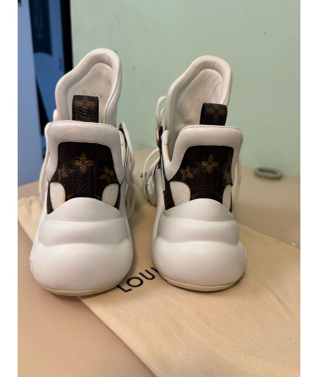 LOUIS VUITTON Белые кроссовки, фото 4