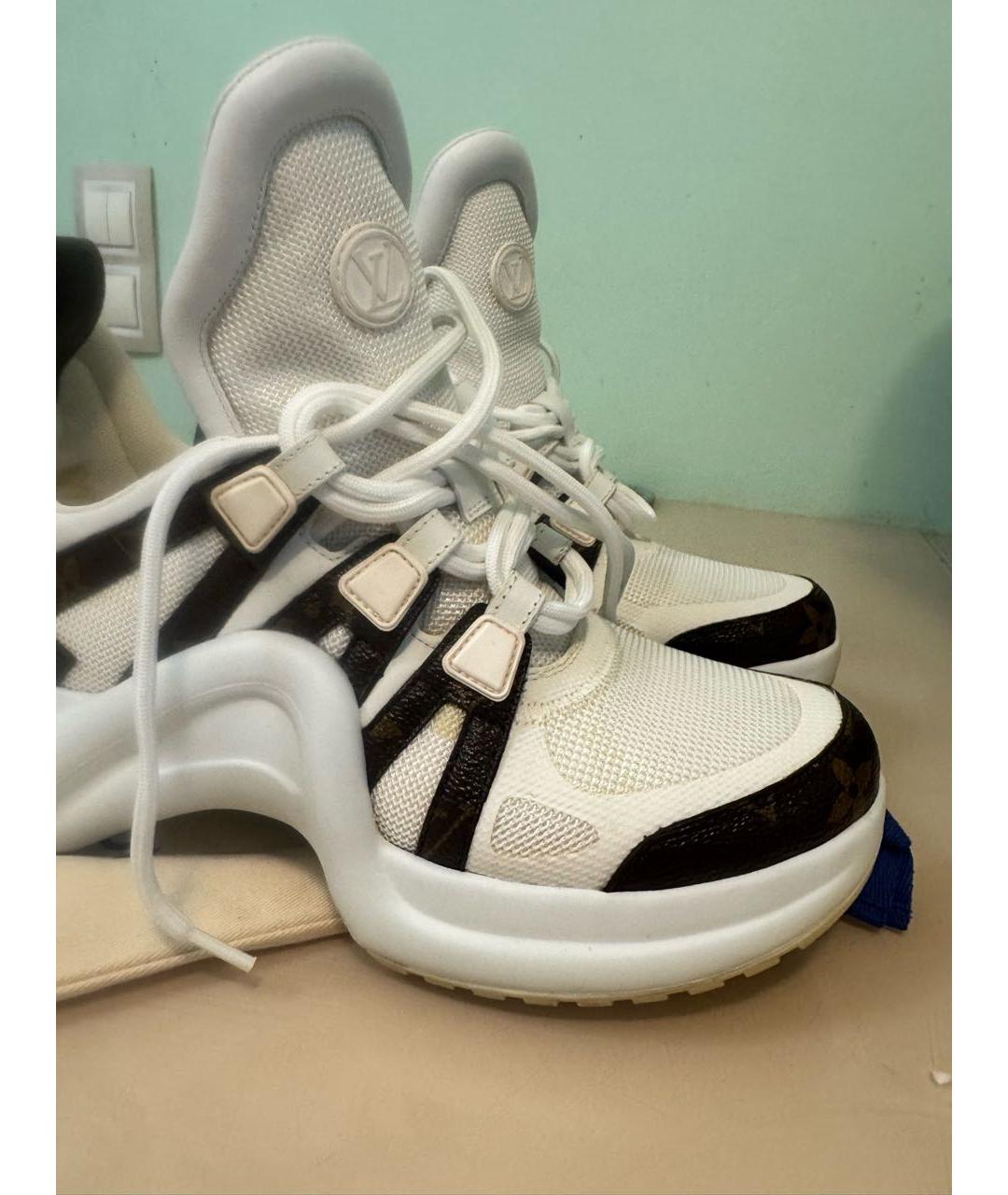 LOUIS VUITTON Белые кроссовки, фото 6