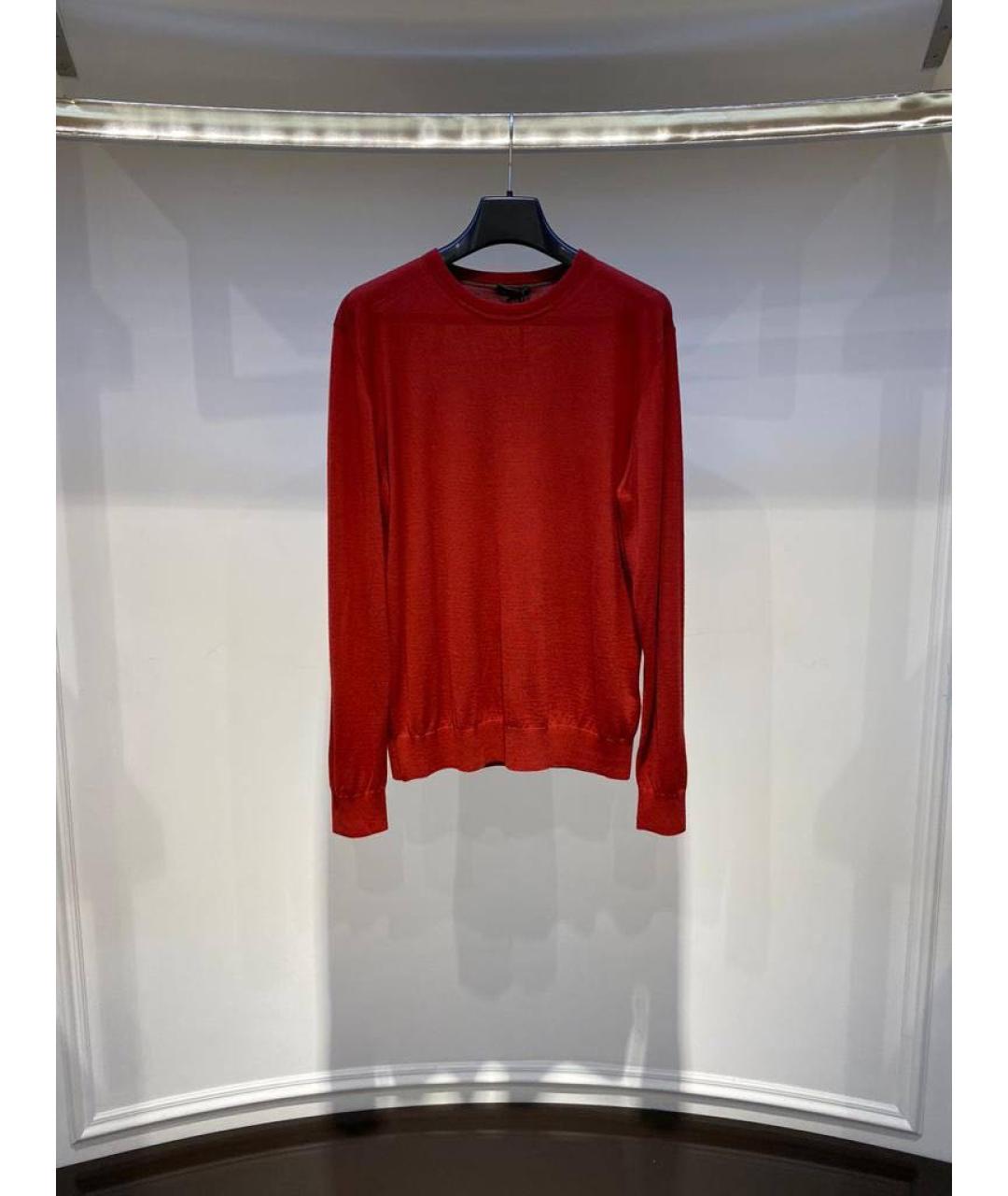 ZZEGNA Красная шерстяная водолазка, фото 3