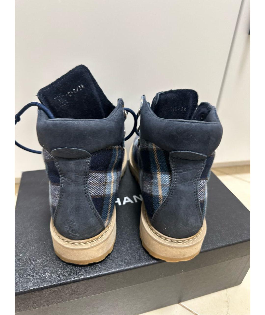 DIEMME Темно-синие текстильные ботинки, фото 4
