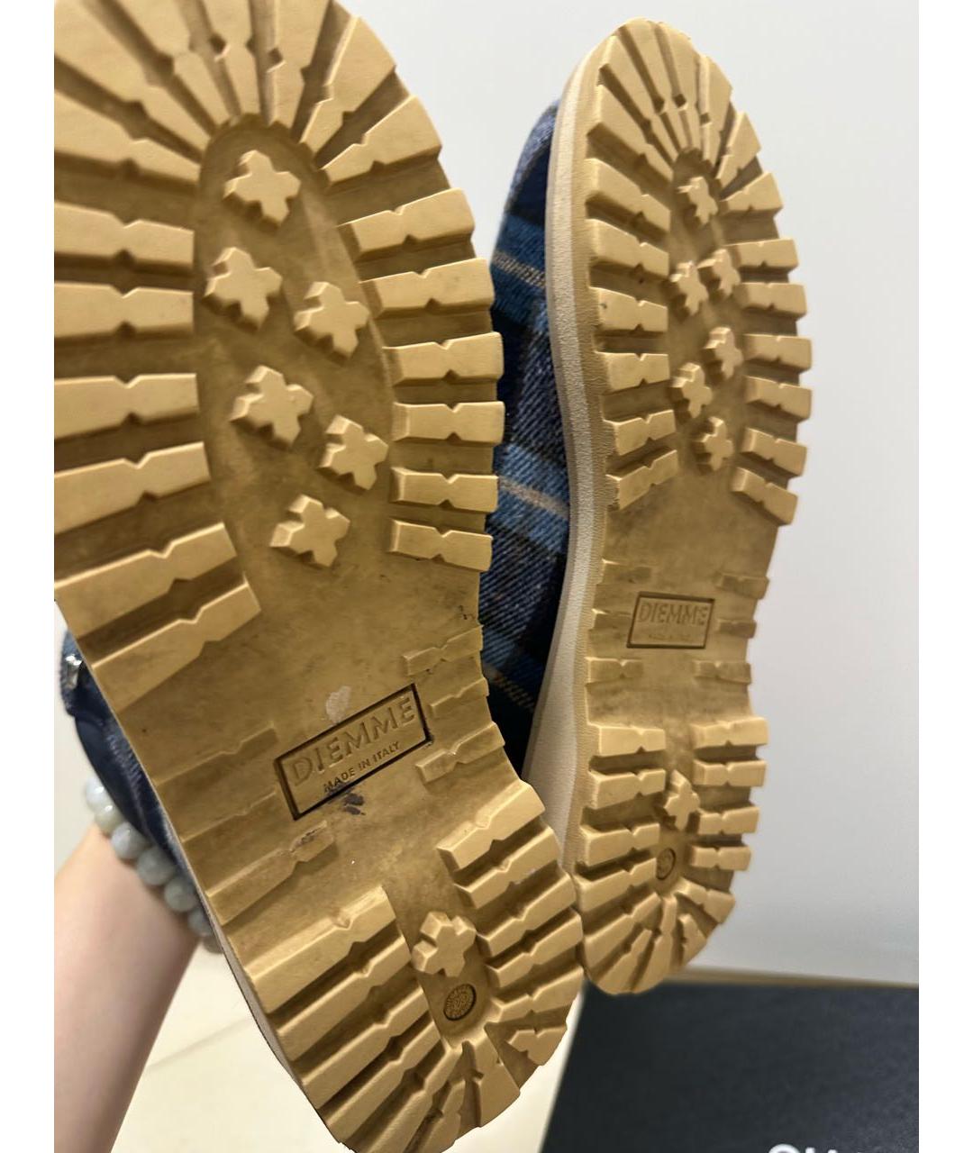 DIEMME Темно-синие текстильные ботинки, фото 3