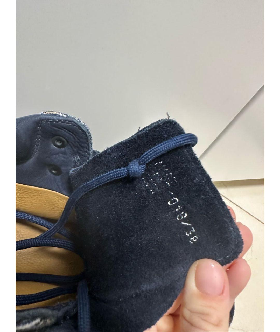 DIEMME Темно-синие текстильные ботинки, фото 2