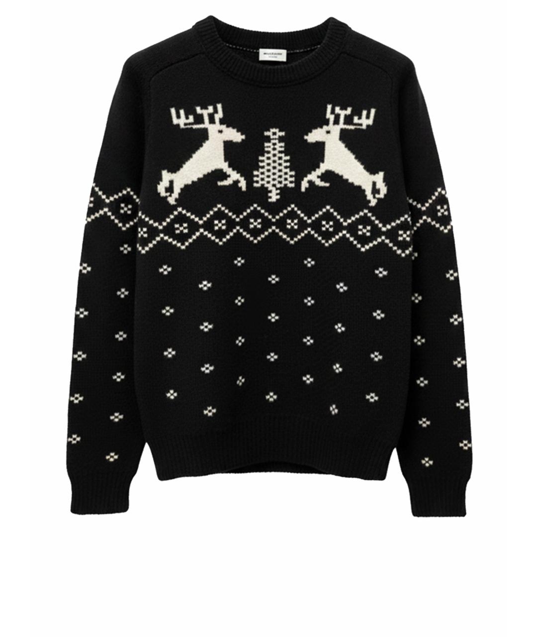 SAINT LAURENT Черный шерстяной джемпер / свитер, фото 1