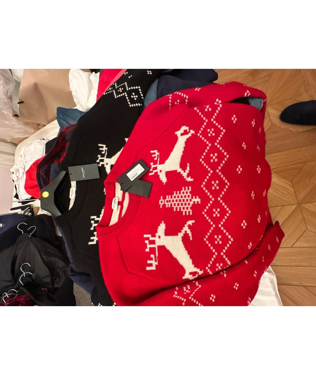 SAINT LAURENT Черный шерстяной джемпер / свитер, фото 8