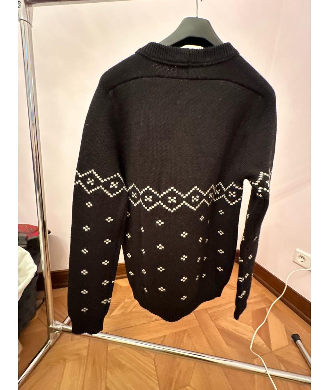 SAINT LAURENT Черный шерстяной джемпер / свитер, фото 2