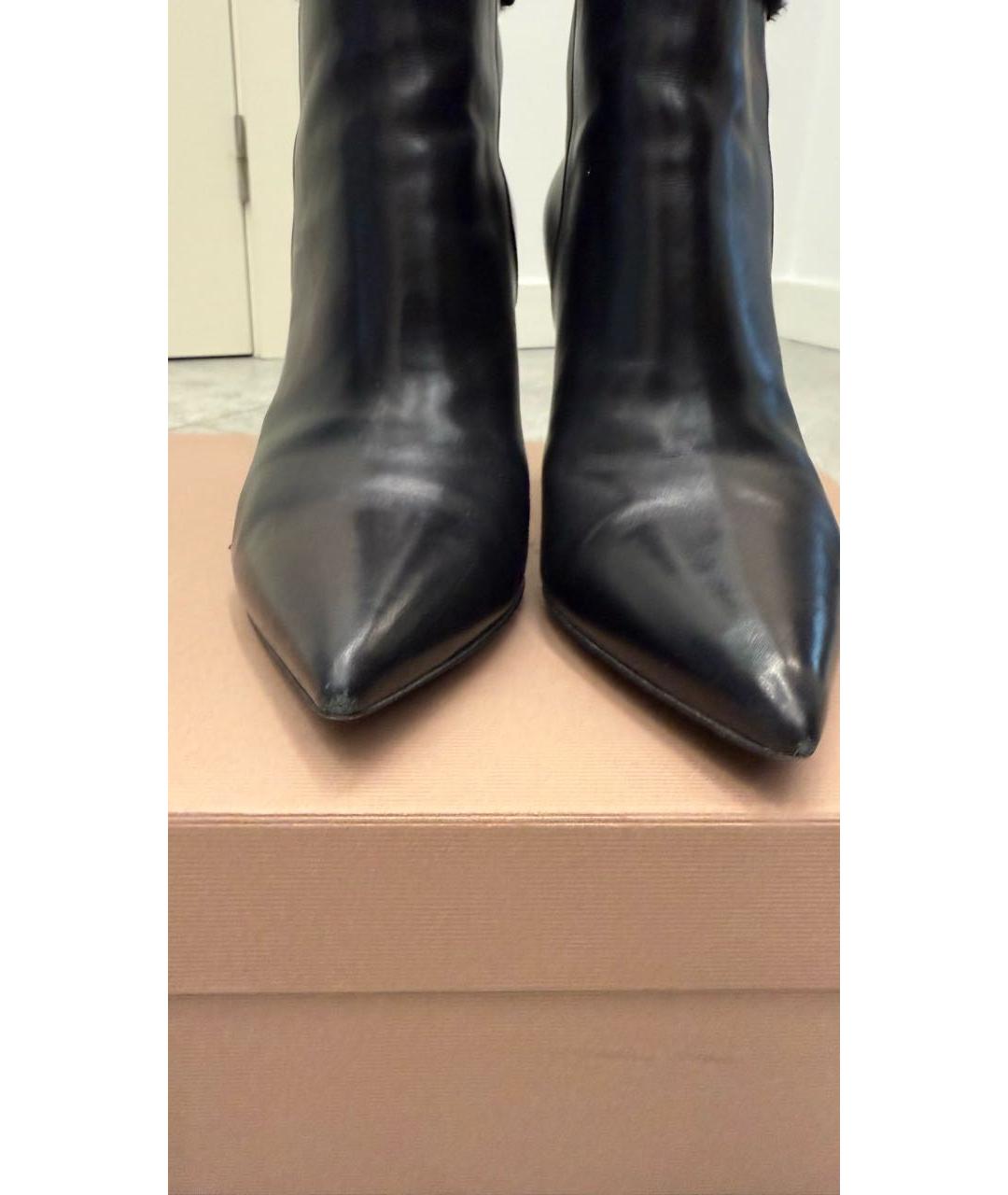 GIANVITO ROSSI Черные кожаные ботильоны, фото 6