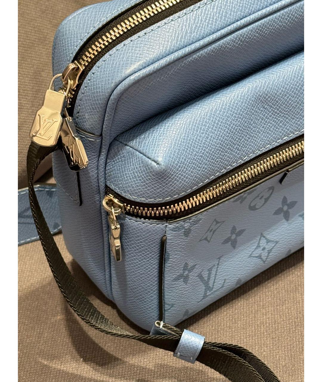 LOUIS VUITTON Синяя кожаная сумка на плечо, фото 4
