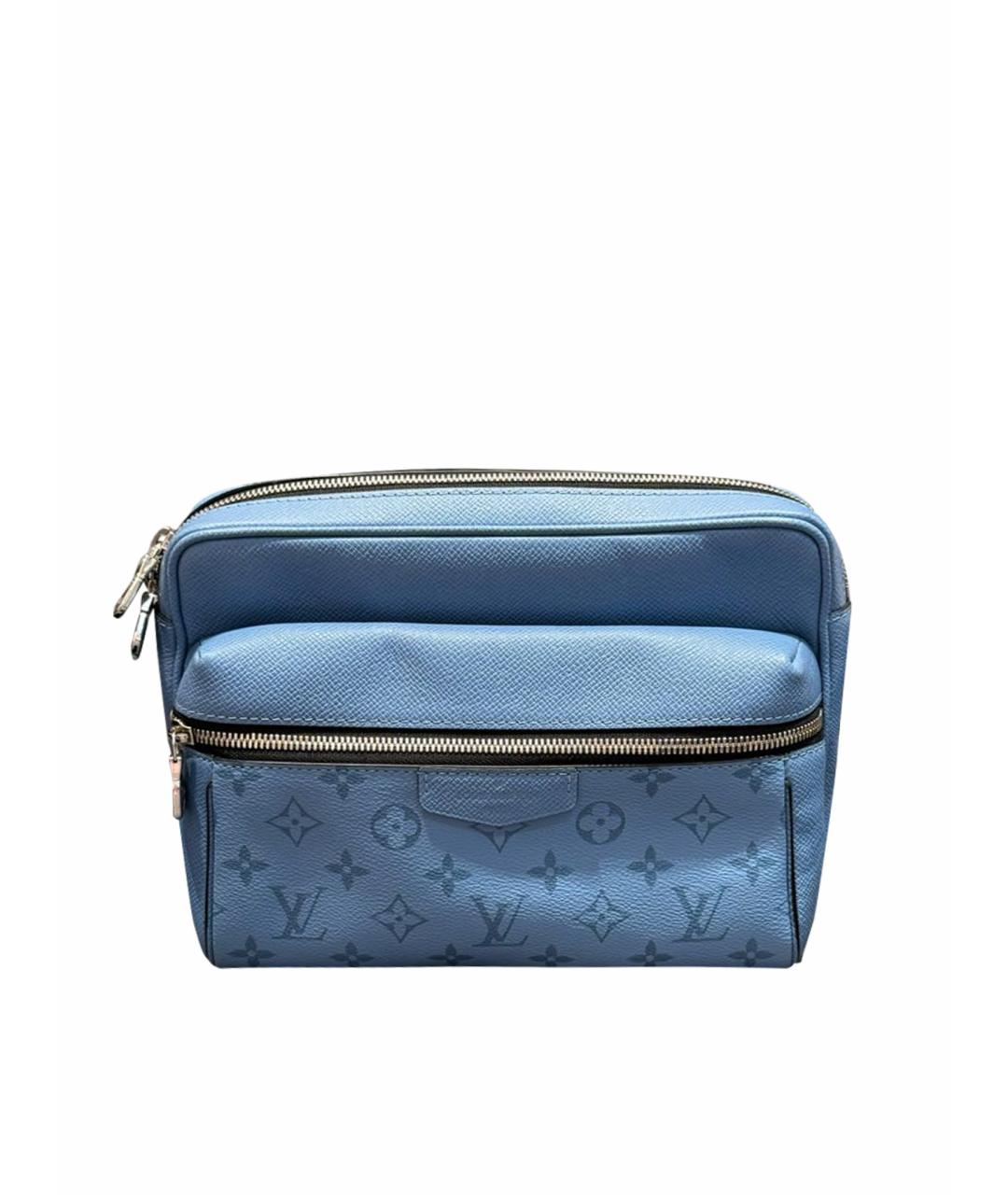 LOUIS VUITTON Синяя кожаная сумка на плечо, фото 1