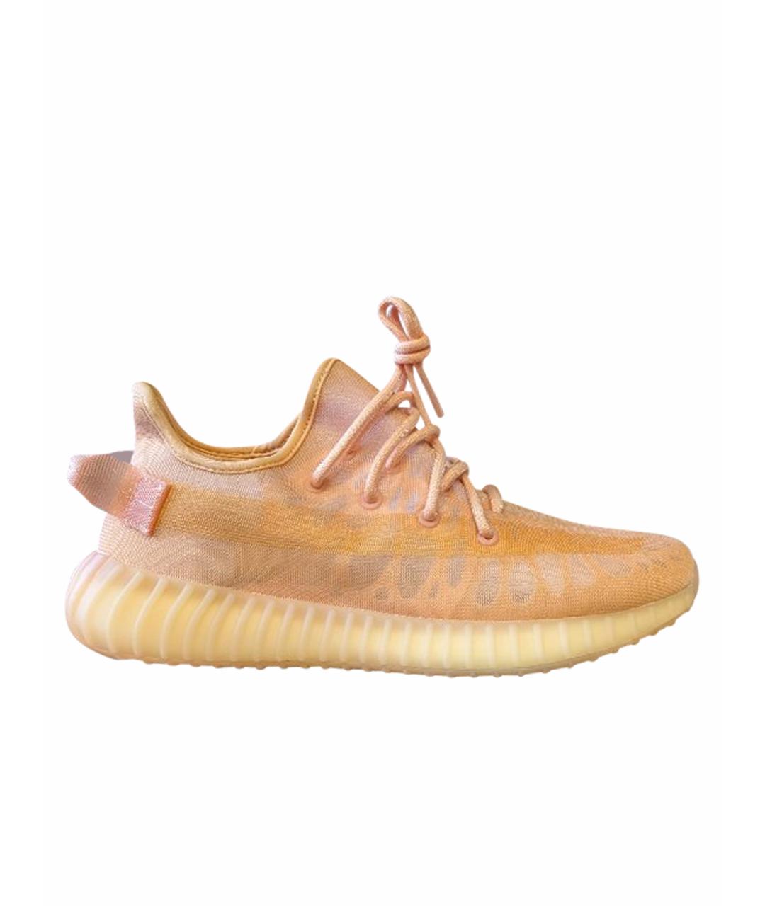 ADIDAS YEEZY Оранжевое текстильные кроссовки, фото 1