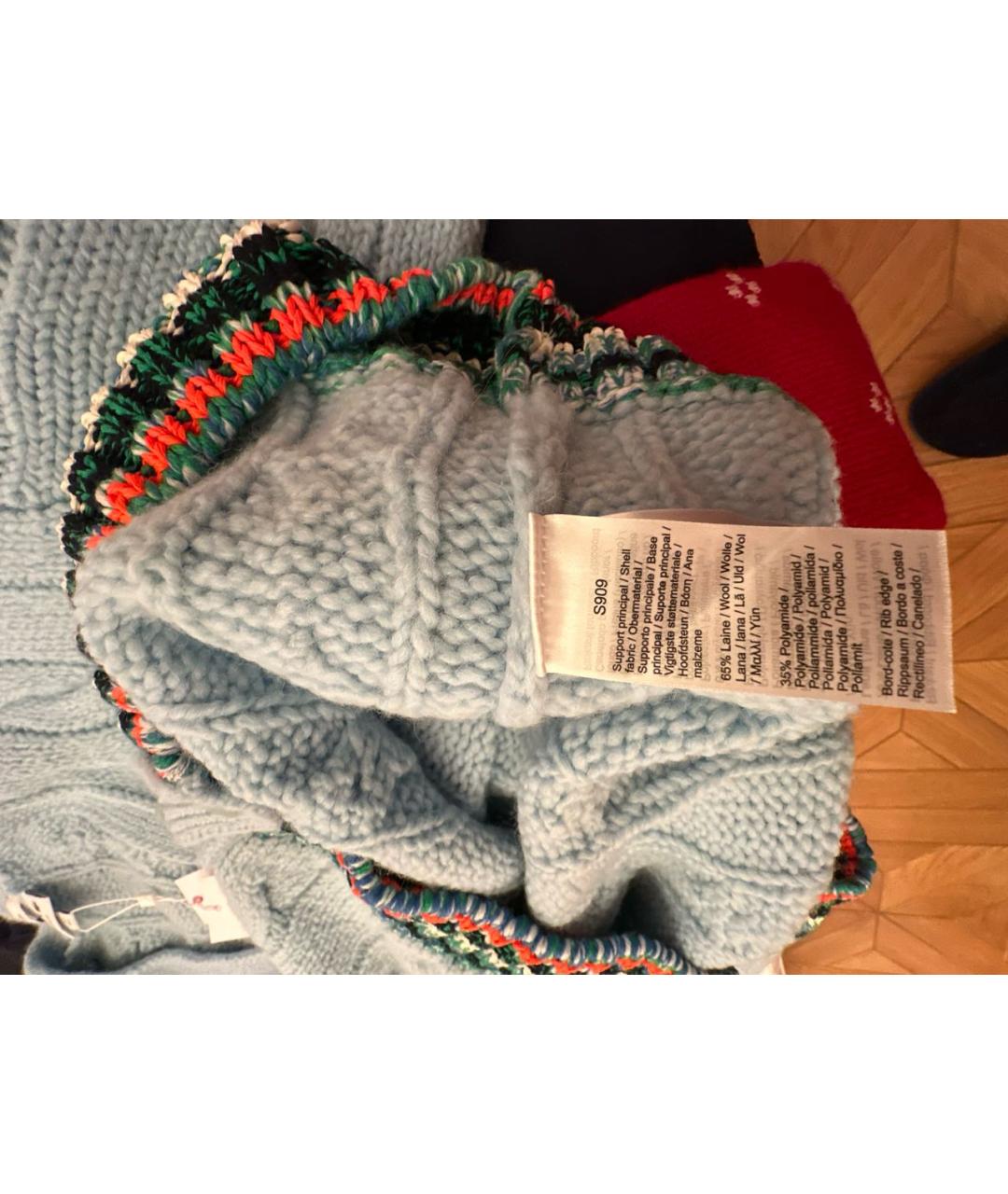 LACOSTE Голубой шерстяной кардиган, фото 8