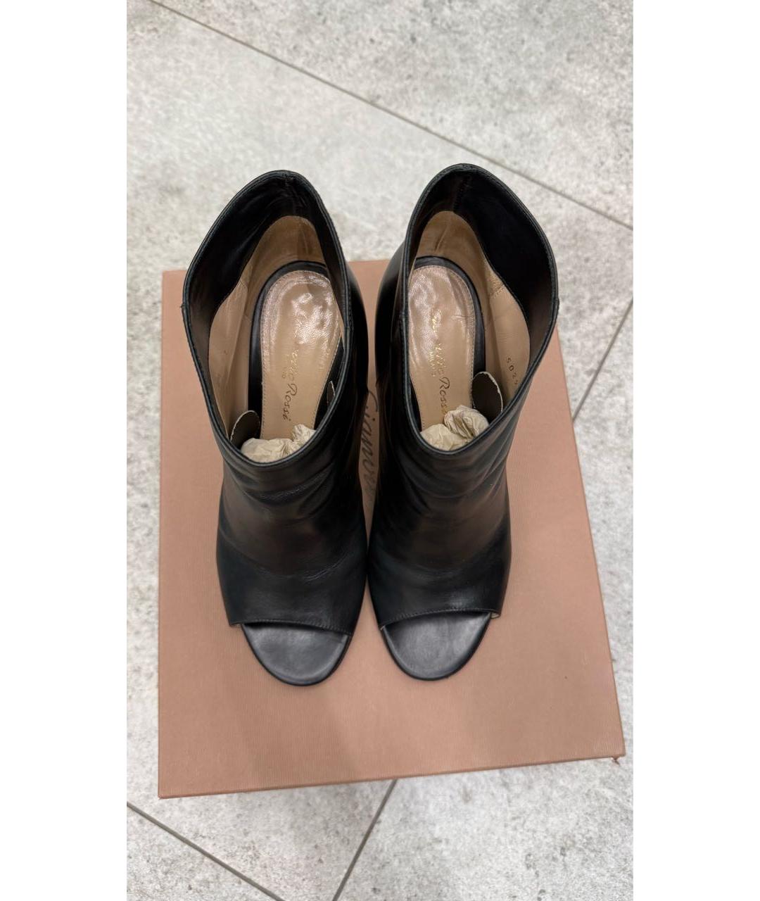 GIANVITO ROSSI Черные кожаные туфли, фото 3