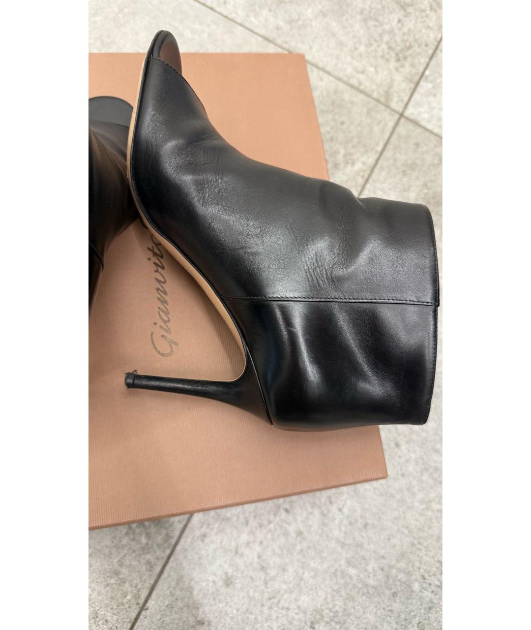 GIANVITO ROSSI Черные кожаные туфли, фото 8