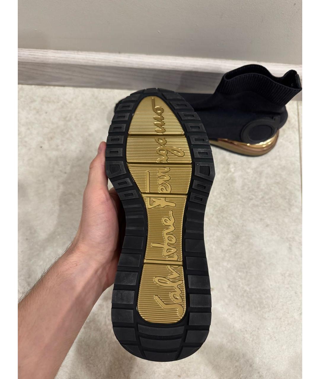 FERRAGAMO Черные кроссовки, фото 5