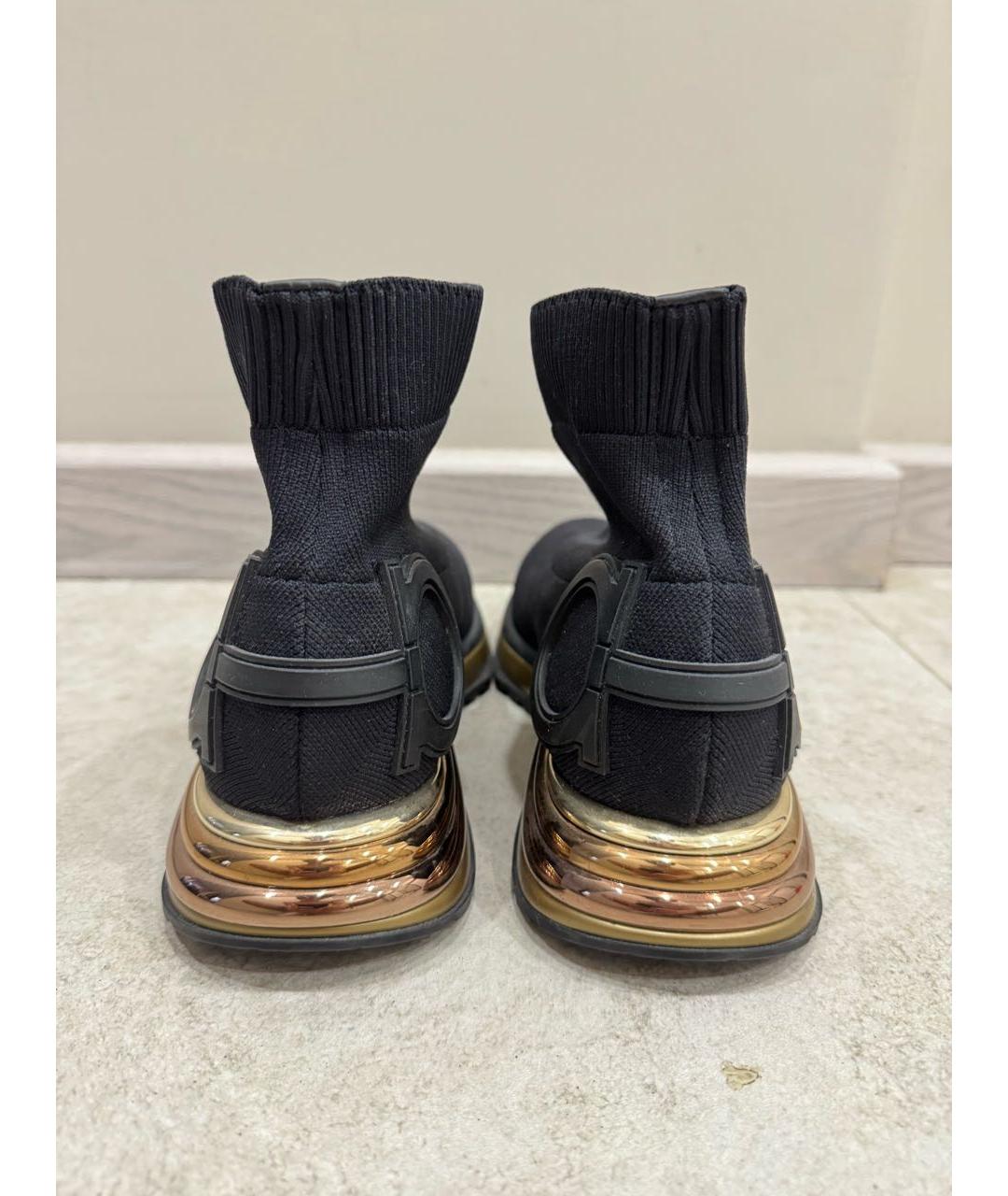 FERRAGAMO Черные кроссовки, фото 4