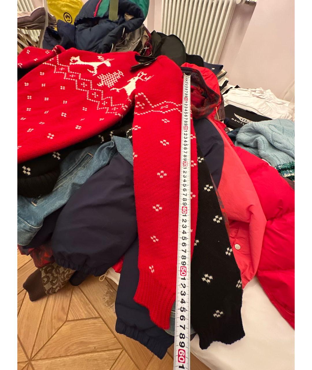 SAINT LAURENT Красный шерстяной джемпер / свитер, фото 7