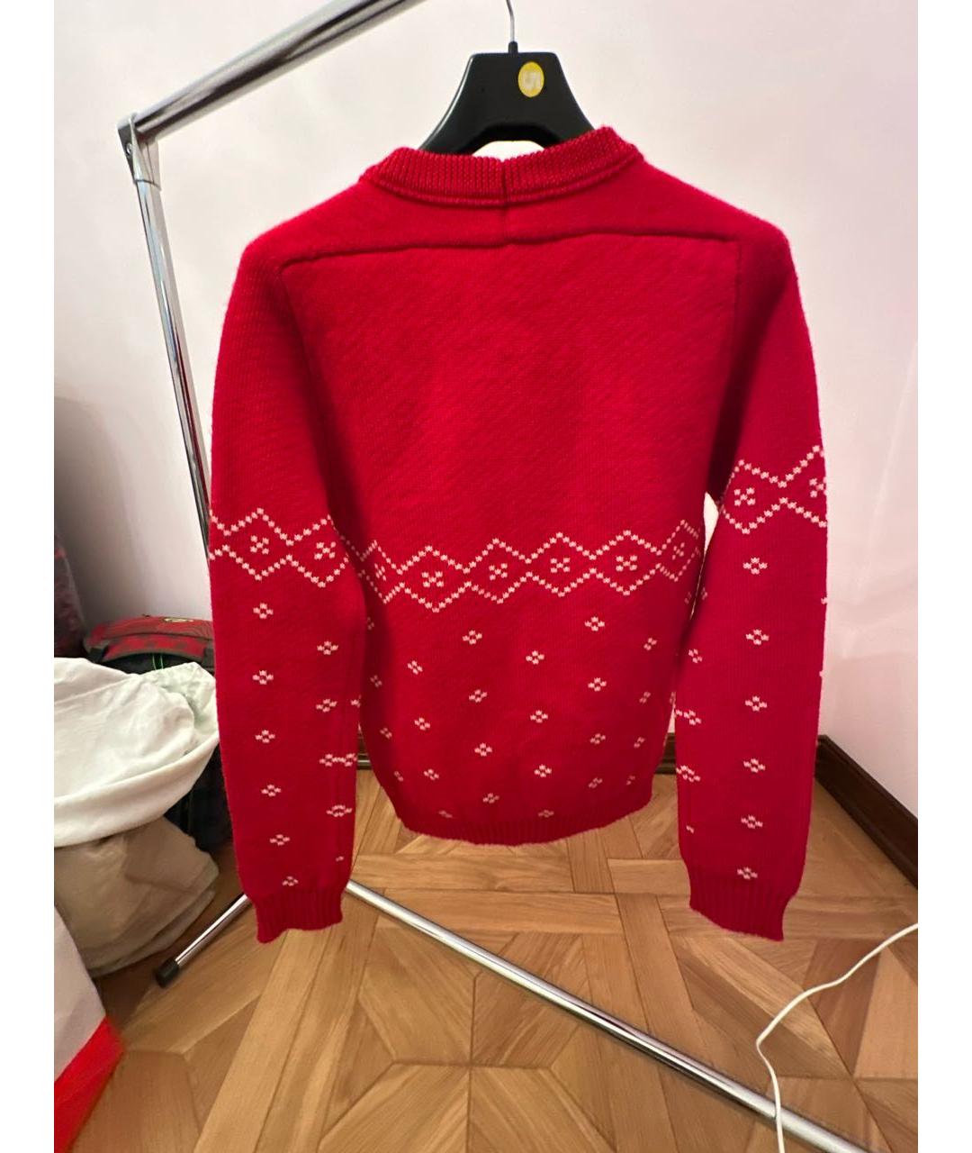 SAINT LAURENT Красный шерстяной джемпер / свитер, фото 2