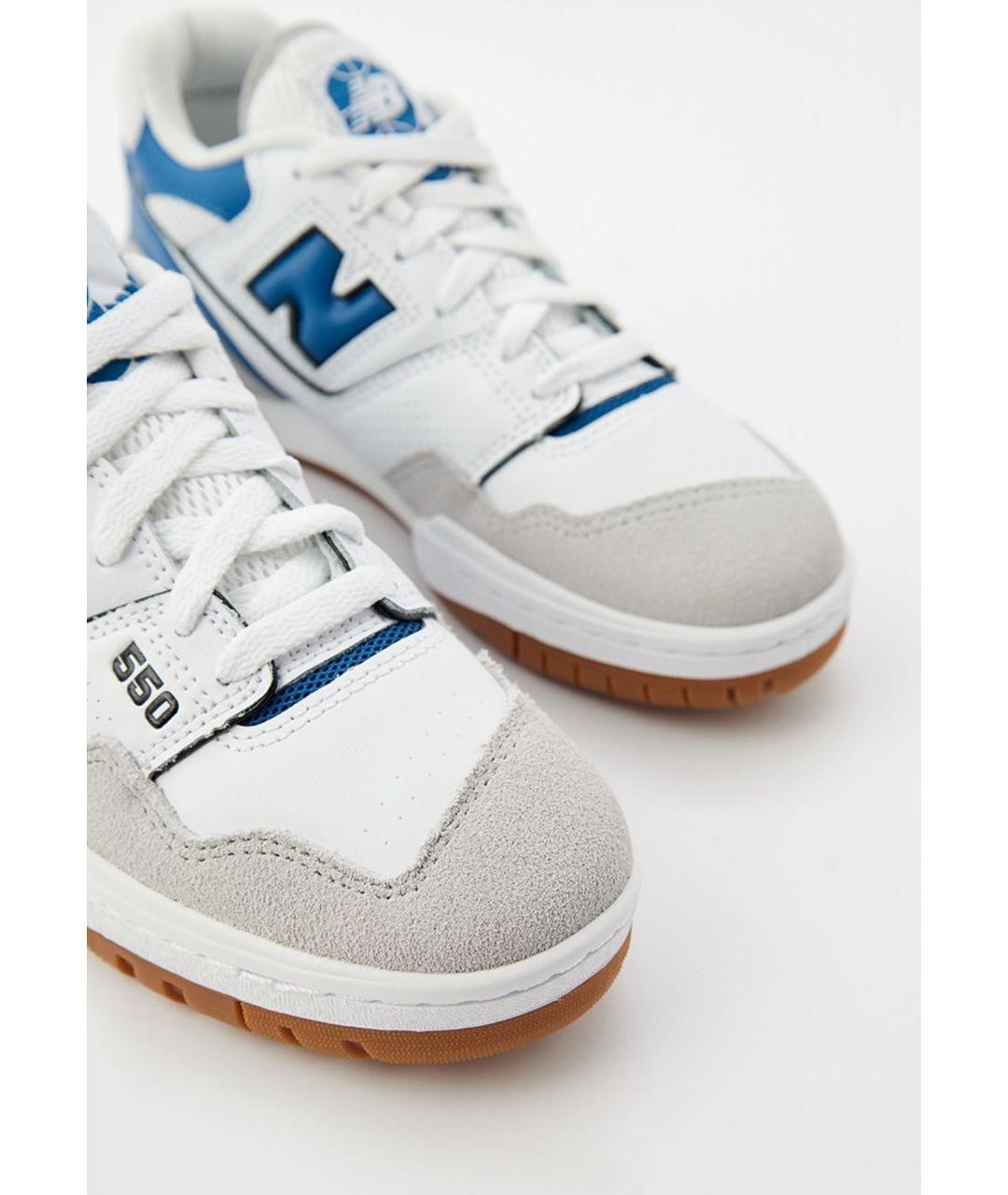NEW BALANCE Белые кожаные кеды, фото 3