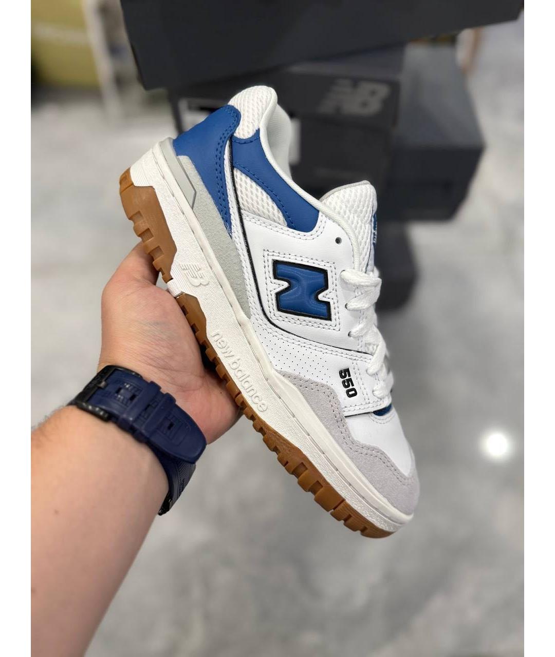 NEW BALANCE Белые кожаные кеды, фото 5