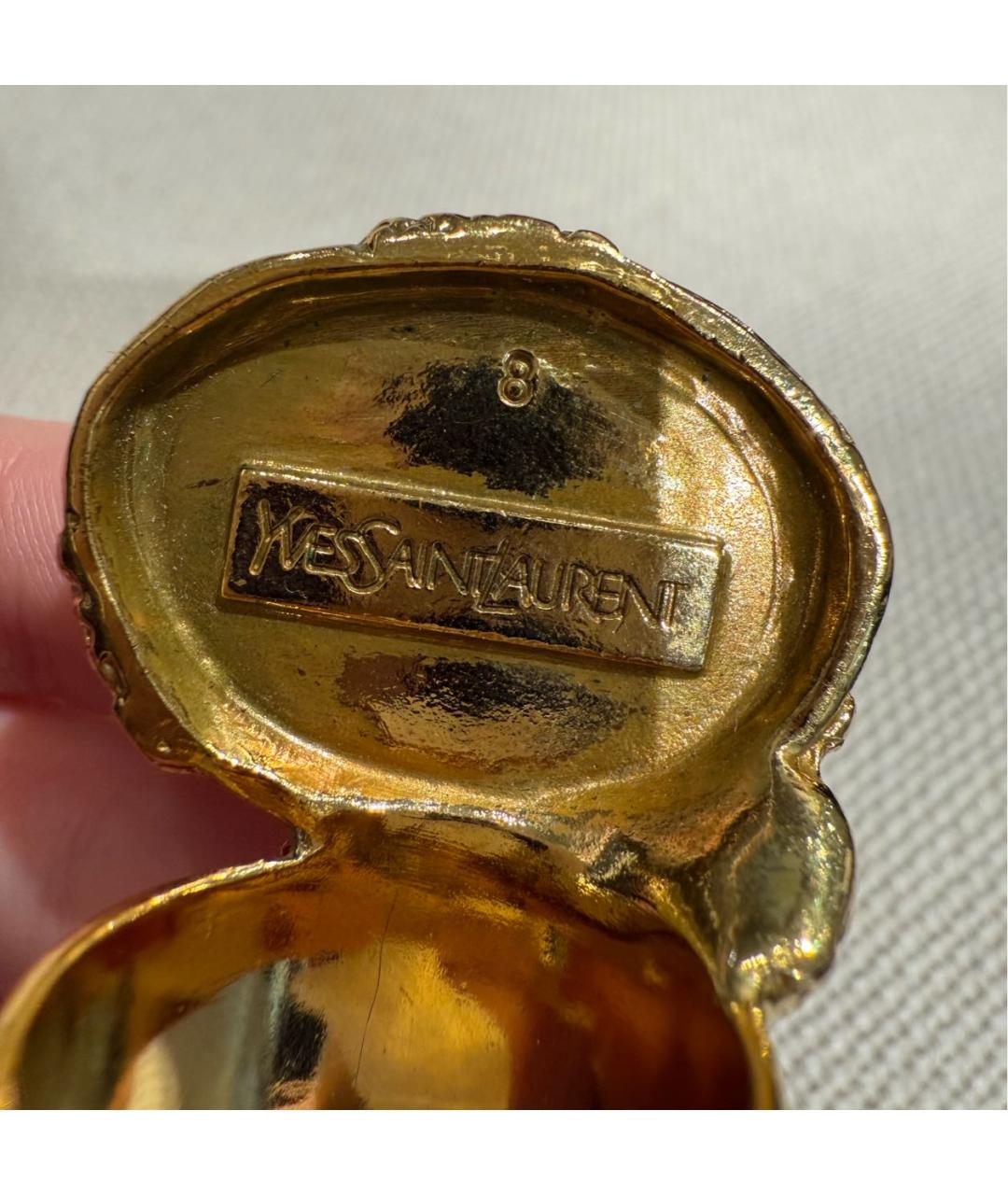 SAINT LAURENT Золотое кольцо, фото 4