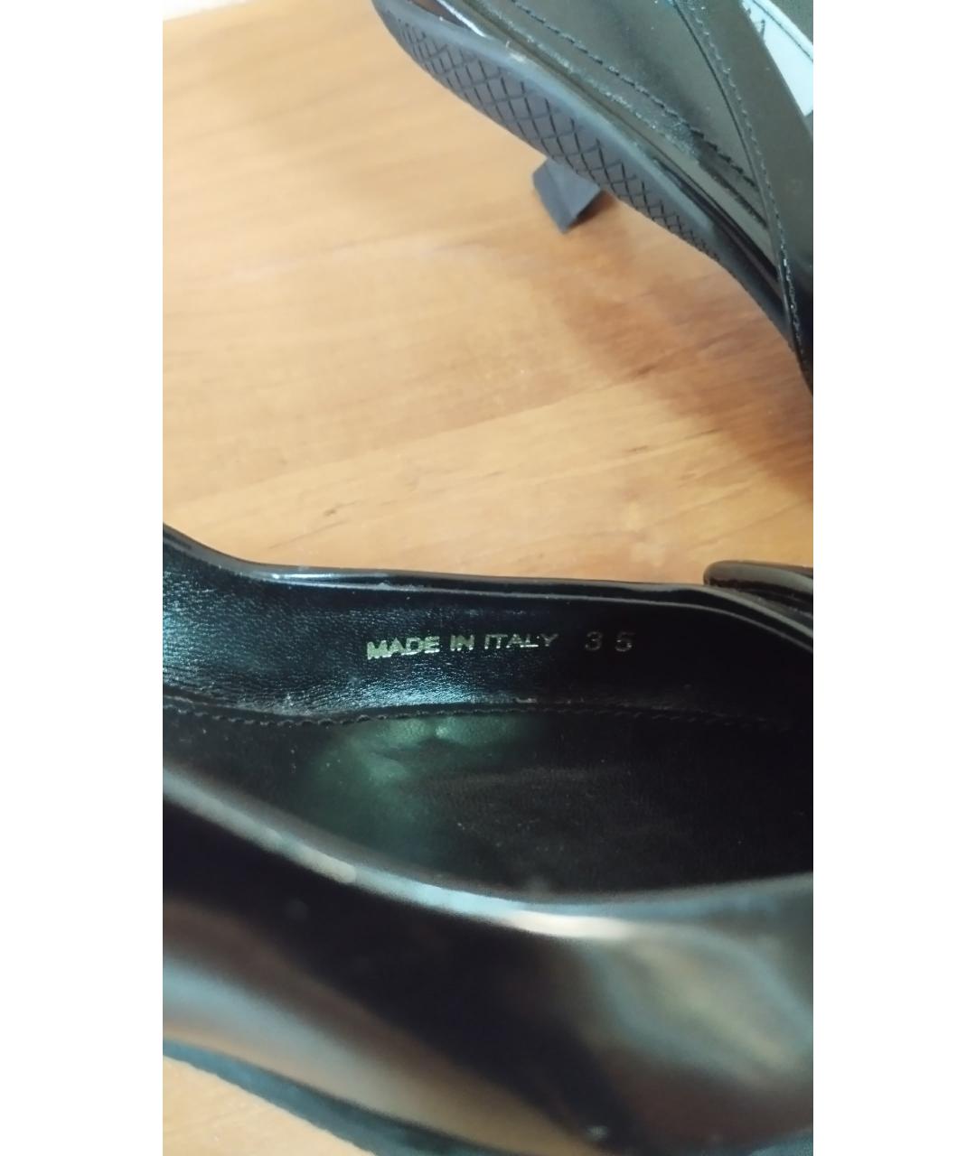 PRADA Черные кожаные мюли, фото 7