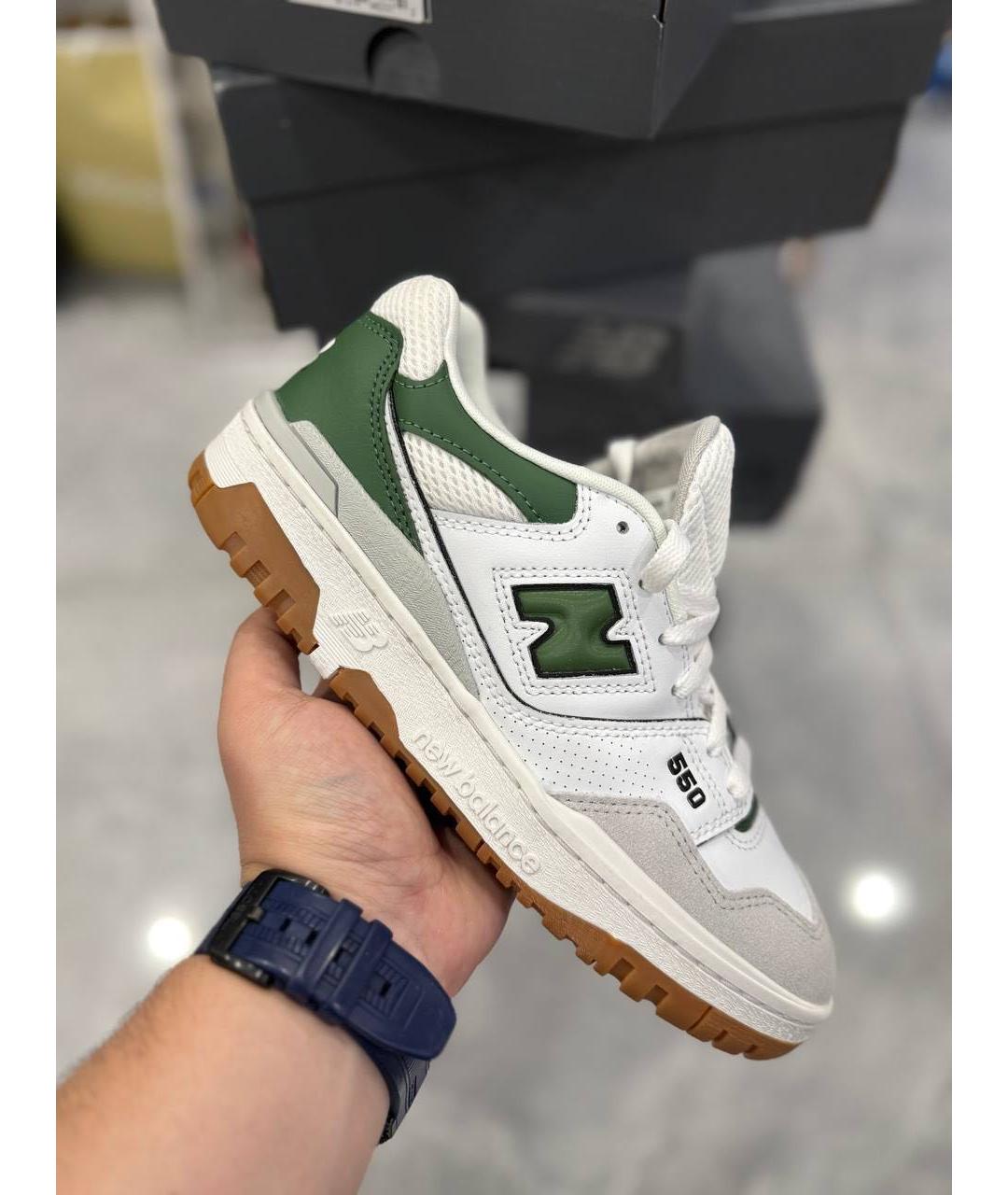NEW BALANCE Белые кожаные кеды, фото 5