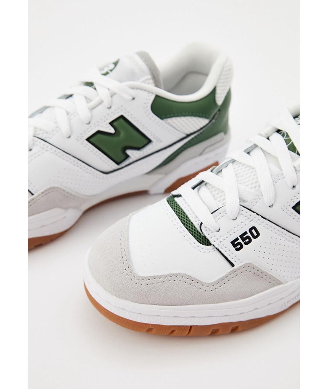 NEW BALANCE Белые кожаные кеды, фото 2