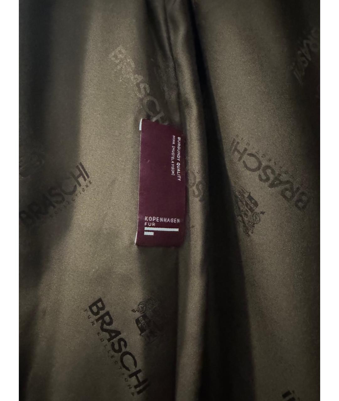 BRASCHI Коричневая меховая шуба, фото 4