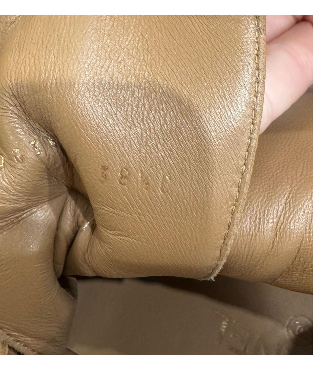 CHANEL Бежевые кожаные ботинки, фото 6