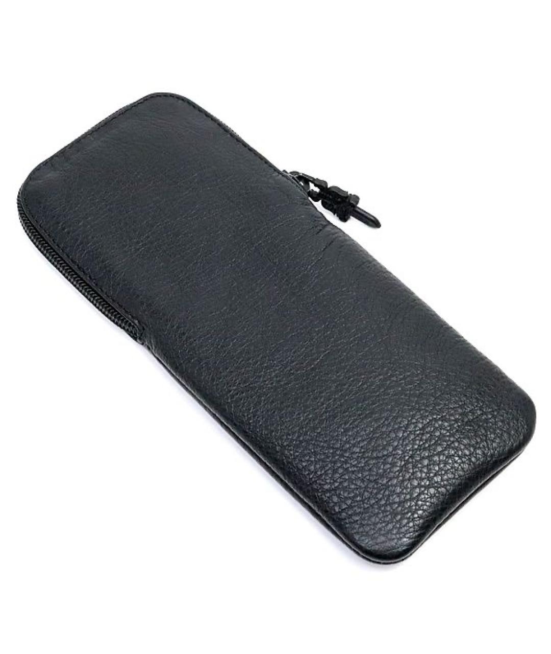 CHROME HEARTS Черный кожаный кошелек, фото 2