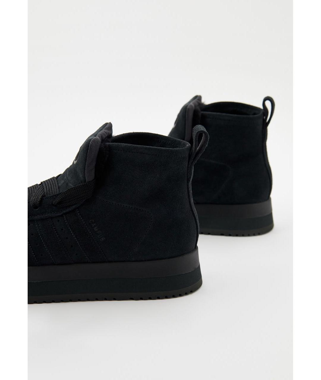 ADIDAS Черные замшевые кроссовки, фото 4