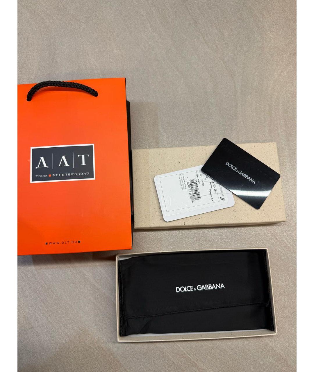 DOLCE&GABBANA Бежевый кожаный кошелек, фото 4