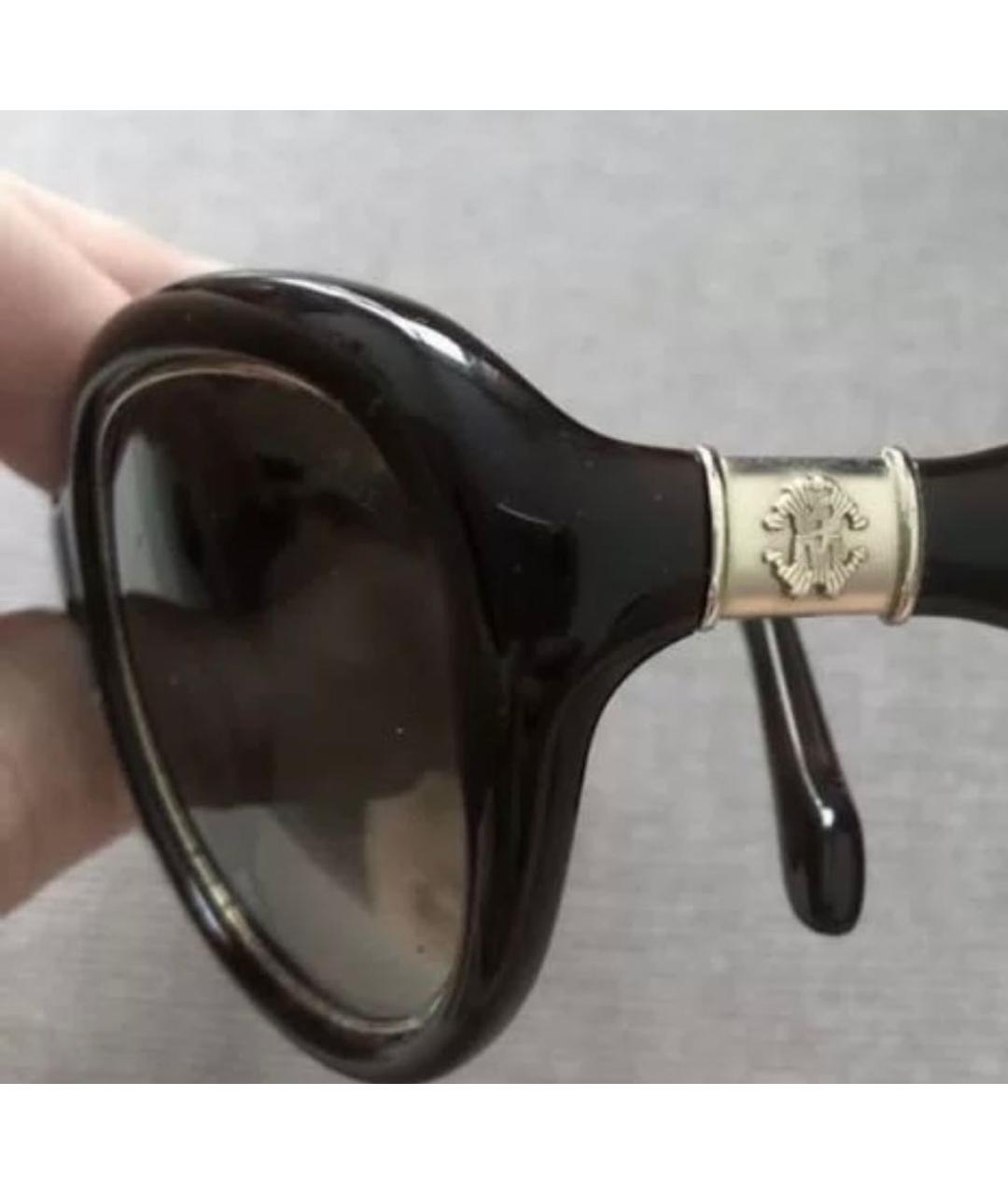 ROBERTO CAVALLI Коричневые пластиковые солнцезащитные очки, фото 2