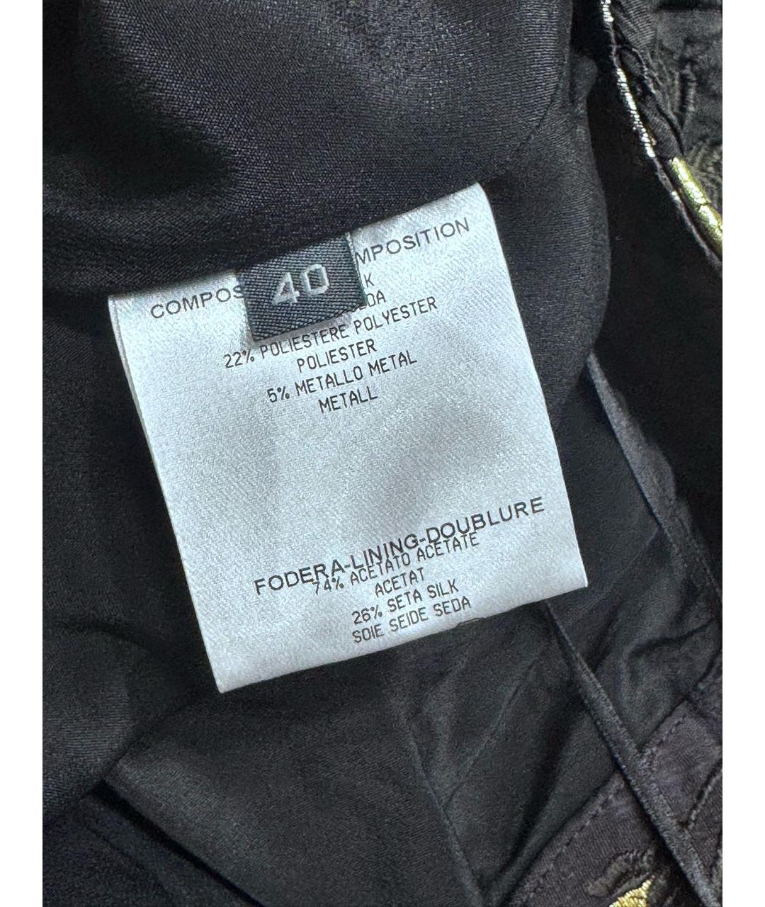 ALEXANDER MCQUEEN Черное шелковое коктейльное платье, фото 8