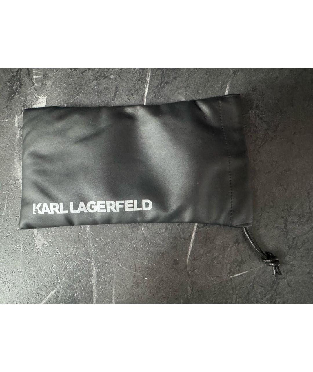 KARL LAGERFELD Коричневые пластиковые солнцезащитные очки, фото 4