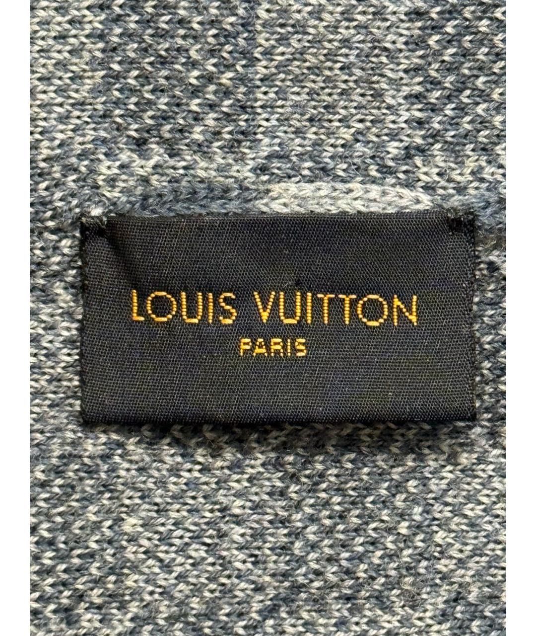 LOUIS VUITTON Голубая шерстяная шапка, фото 4