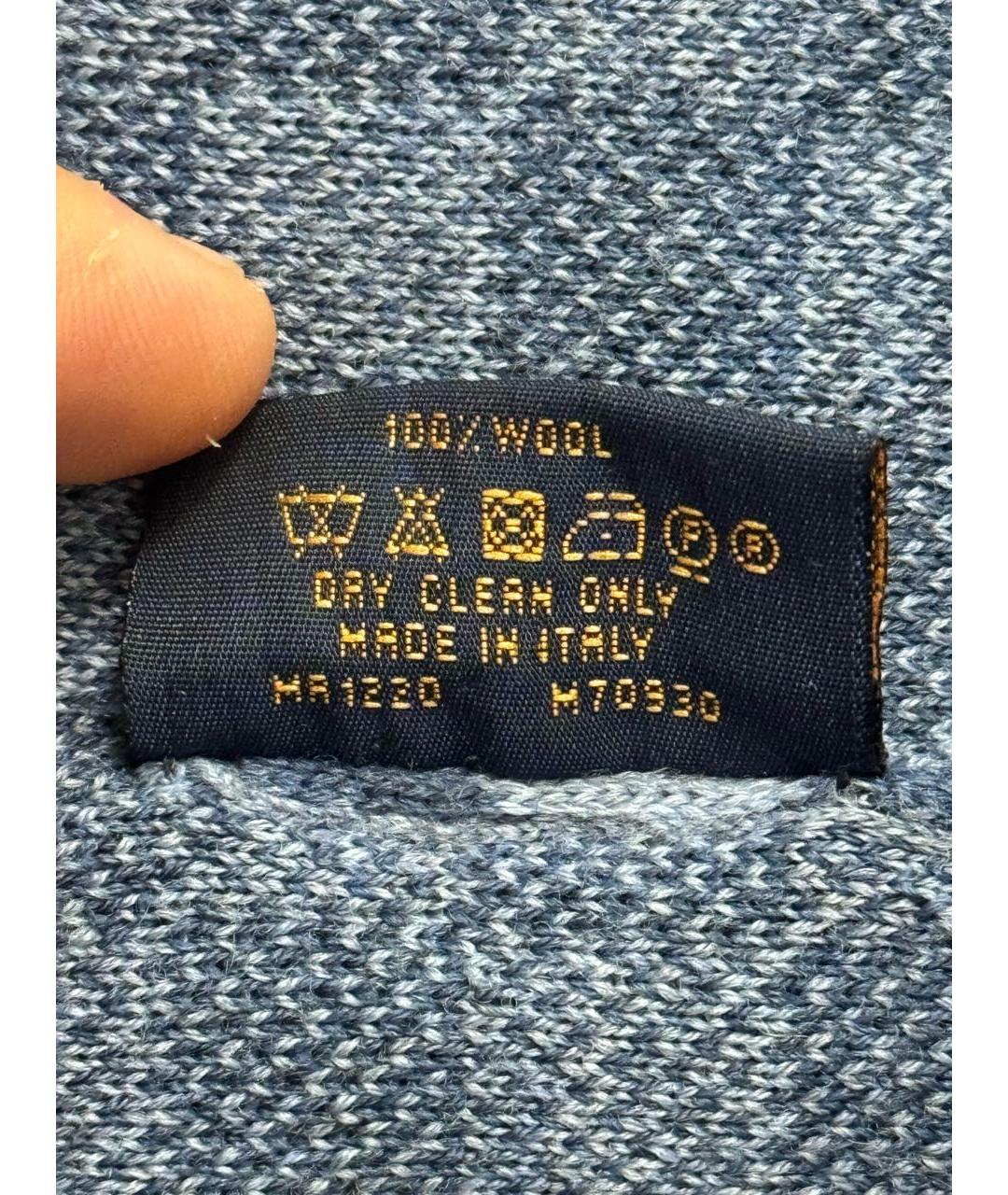 LOUIS VUITTON Голубая шерстяная шапка, фото 5