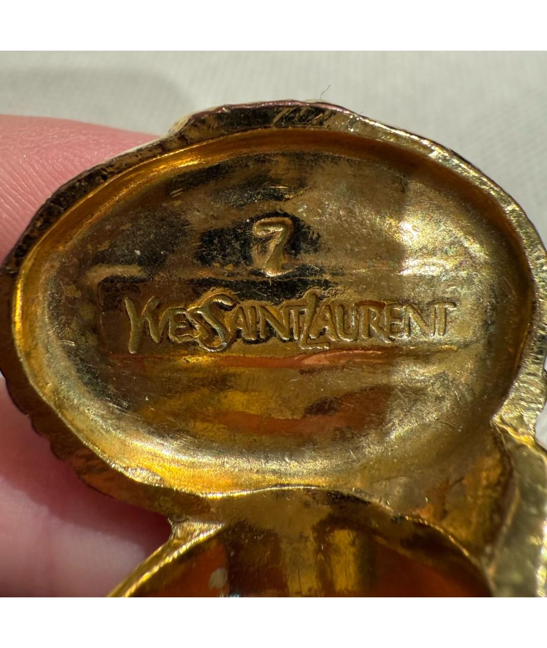 SAINT LAURENT Золотое кольцо, фото 4