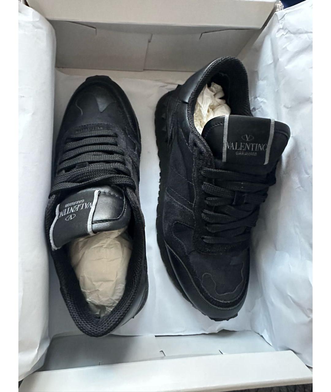 VALENTINO Черные замшевые кроссовки, фото 3