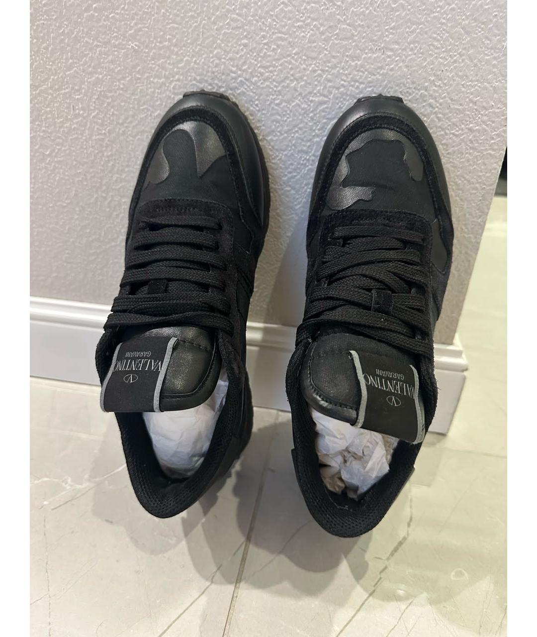 VALENTINO Черные замшевые кроссовки, фото 2