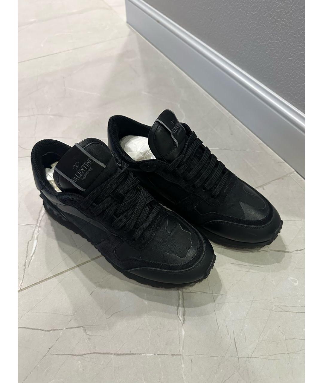 VALENTINO Черные замшевые кроссовки, фото 5