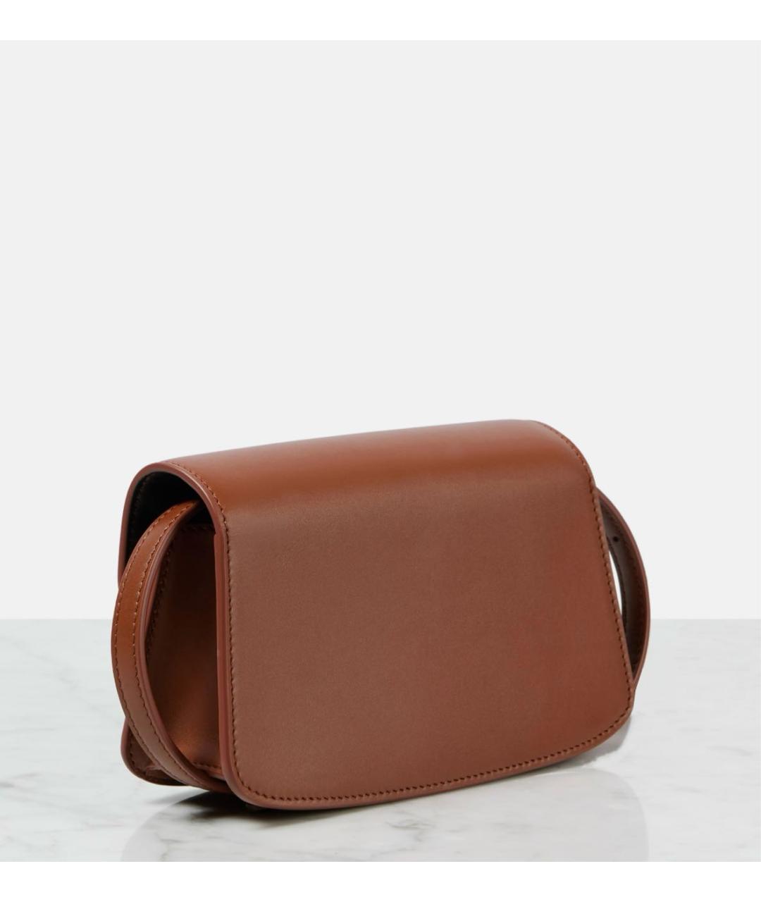 THE ROW Коричневая кожаная сумка через плечо, фото 3