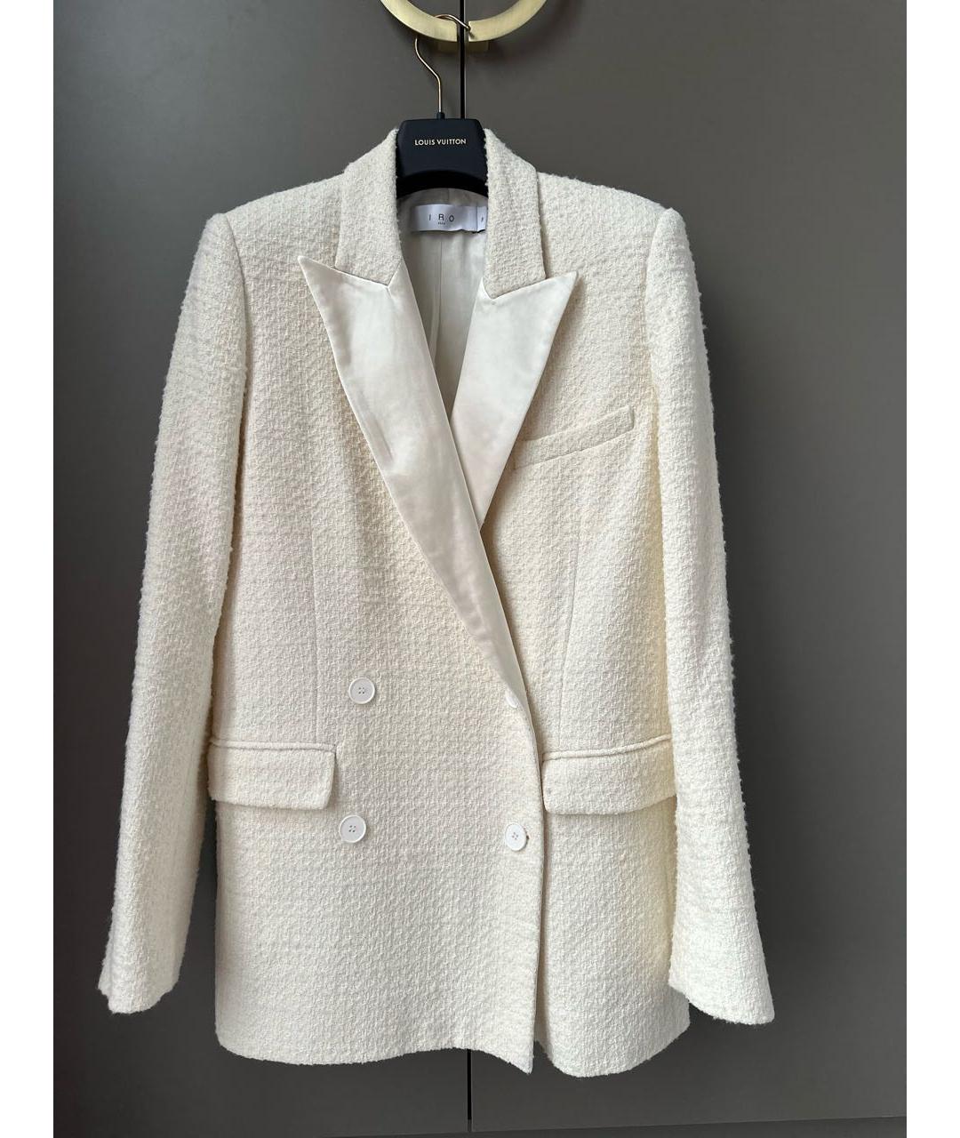 IRO Белый твидовый жакет/пиджак, фото 7