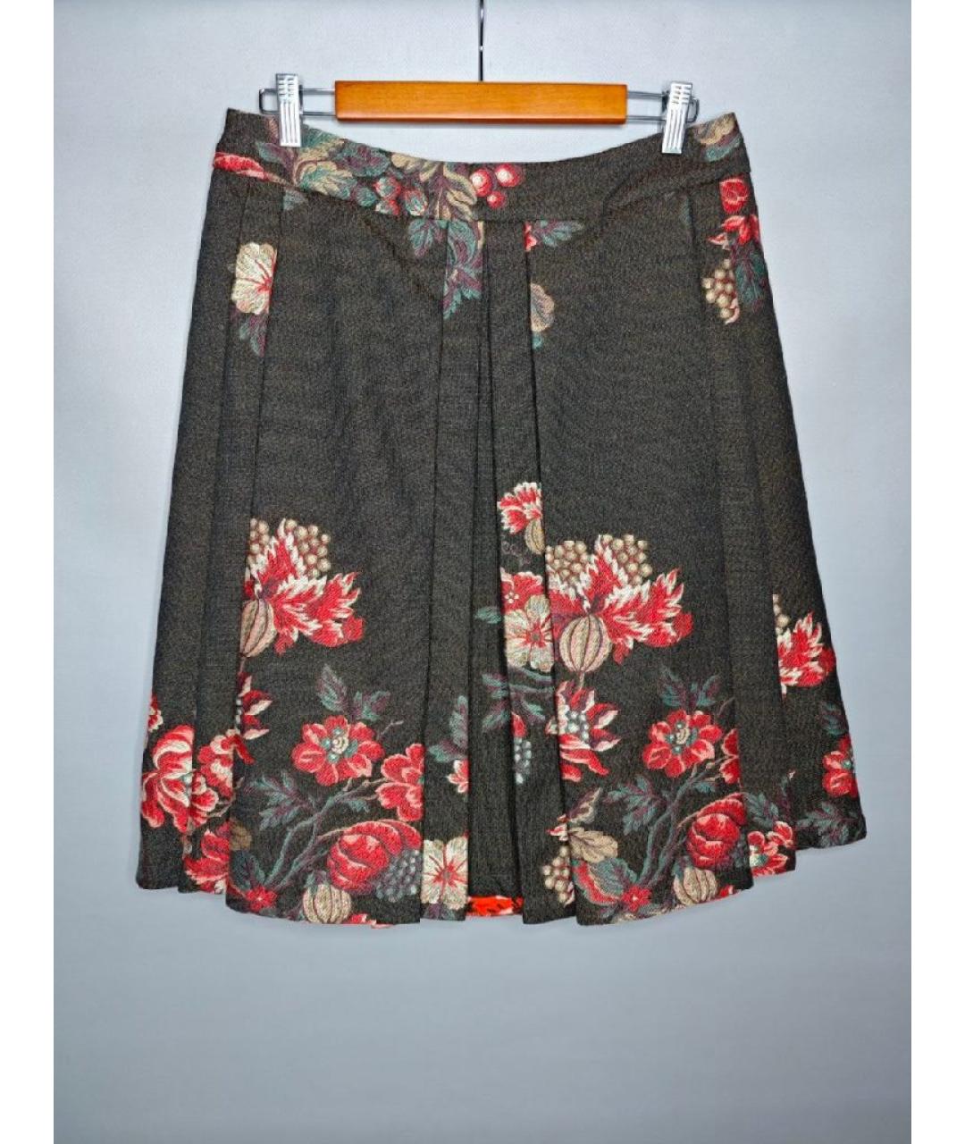 KENZO Мульти шерстяная юбка миди, фото 6